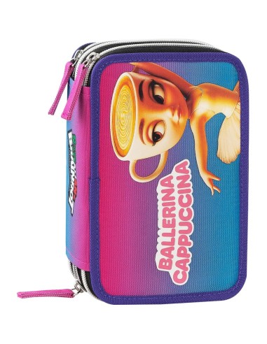 Astuccio 3 Zip Ballerina Cappuccina Italian Brainrot PAN75838 Panini | Futurartshop.com