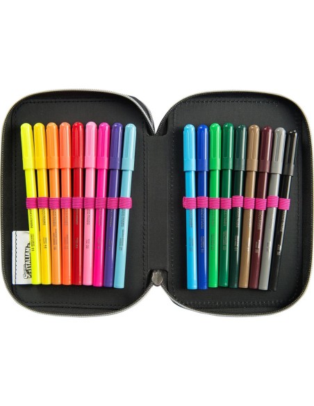 Ballerina Cappuccina Italian Brainrot 3 Zip Pencil Case PAN75838 Panini | Futurartshop.com