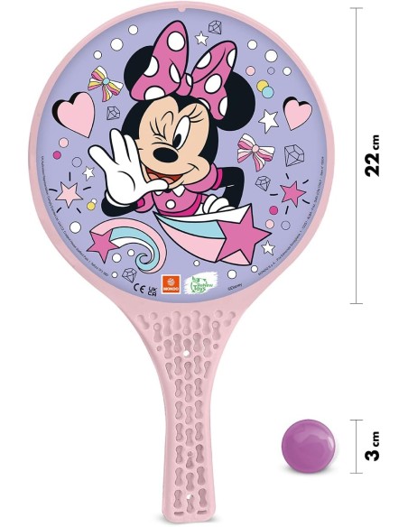Racchette da Spiaggia Disney Minnie 2pz con Pallina Bambini MON15/004 Mondo | Futurartshop.com