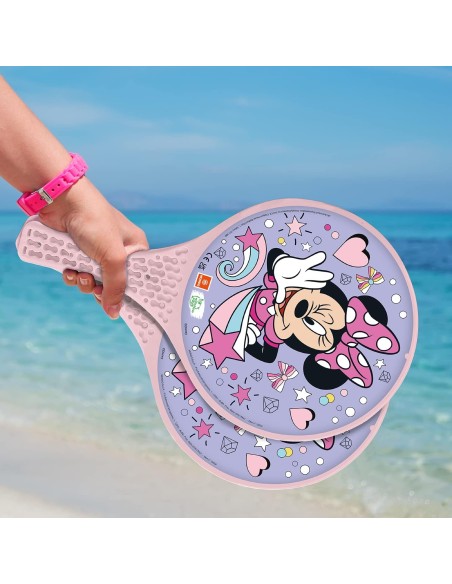 Disney Minnie Beach Paddle Set 2 Rackets Ball Kids Adults MON15/004 Mondo | Futurartshop.com