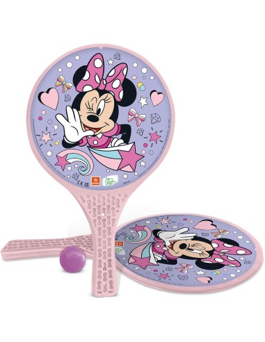 Disney Minnie Beach Paddle Set 2 Rackets Ball Kids Adults MON15/004 Mondo | Futurartshop.com