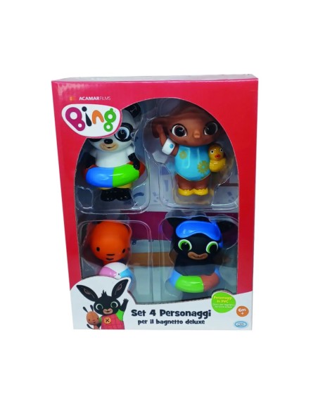 Bing - Set of 4 Characters Bath Time Deluxe ODS48700 Ods | Futurartshop.com
