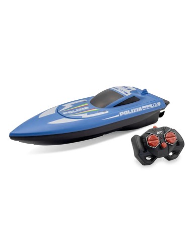 Barca Polizia Radiocomandato 2.4 GHz – Giocattolo RC Bambini RET1487 Re.El Toys | Futurartshop.com