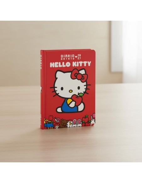 Diario 12 Mesi Hello Kitty Rosso Agenda Scuola 2026-27 PAN76189RD Panini | Futurartshop.com