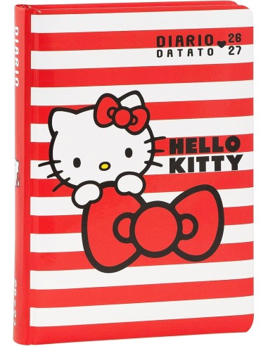 Hello Kitty 12-Month Diary Stripes School Planner 2026-27 PAN76189ST Panini | Futurartshop.com