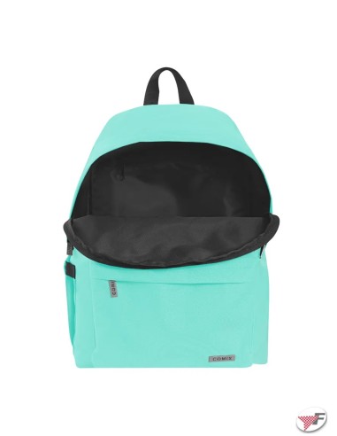 Comix Flat Backpack Aquamarine Solid Color School Bag PAN73811AM Panini | Futurartshop.com