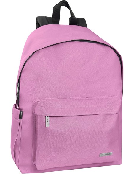 Comix Flat Backpack Mauve Solid Color School Bag PAN73811MA Panini | Futurartshop.com