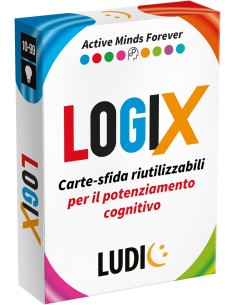 Ludic Cards LogiX – Carte Sfida Riutilizzabili Gioco di Logica HEAIT62753 Headu | Futurartshop.com