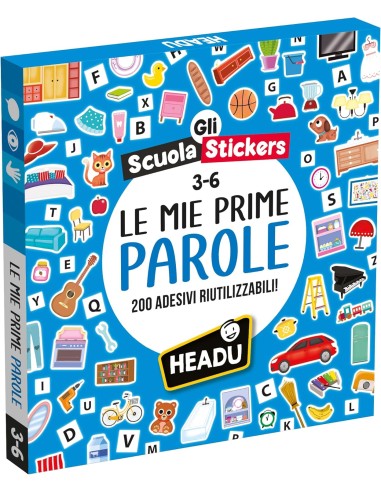Stickers Scuola Le Mie Prime Parole – Adesivi Bambini HEAIT62630 Headu | Futurartshop.com