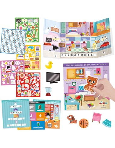 Stickers Scuola Le Mie Prime Parole – Adesivi Bambini HEAIT62630 Headu | Futurartshop.com