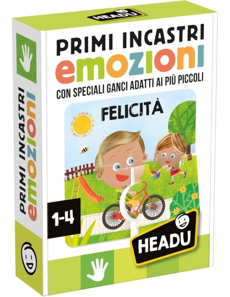 Primi Incastri Emozioni – Puzzle Bambini 1-4 Anni HEAIT60933 Headu | Futurartshop.com