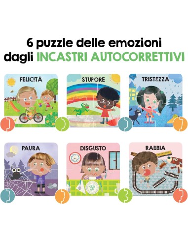 Primi Incastri Emozioni – Puzzle Bambini 1-4 Anni HEAIT60933 Headu | Futurartshop.com