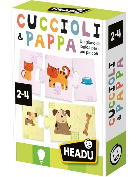 Cuccioli e Pappa – 36 Incastri Autocorrettivi HEAIT20058 Headu | Futurartshop.com