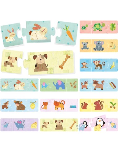 Cubs & Food – 36 Self-Correcting Puzzle Pieces HEAIT20058 Headu | Futurartshop.com