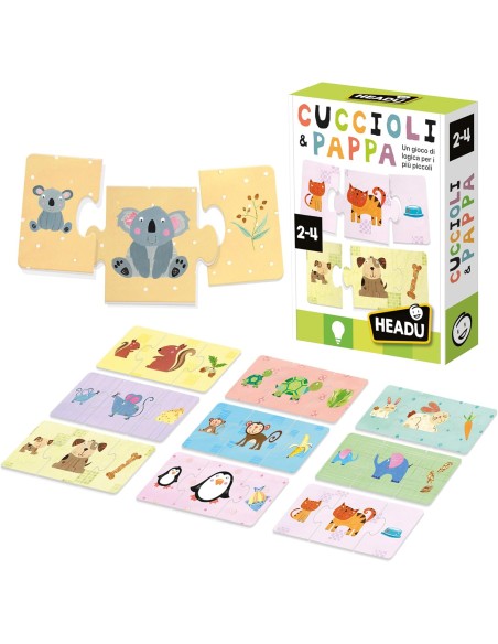 Cuccioli e Pappa – 36 Incastri Autocorrettivi HEAIT20058 Headu | Futurartshop.com