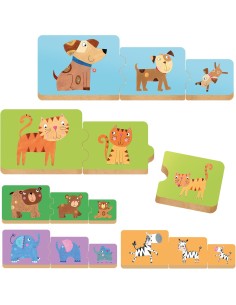 Wooden Games Big & Small – Wooden Logic Game for Toddlers HEAIT60919 Headu | Futurartshop.com 2