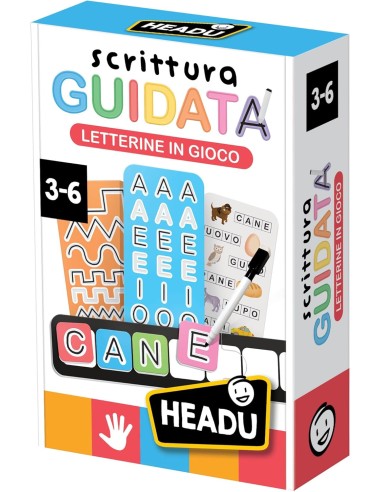Scrittura Guidata Letterine in Gioco - Imparo a Scrivere HEAIT63279 Headu | Futurartshop.com