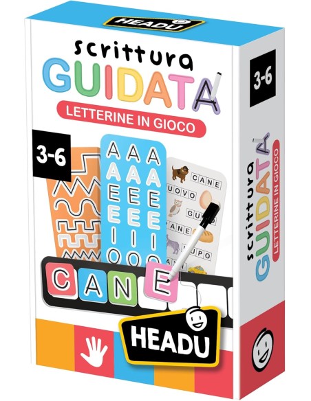 Scrittura Guidata Letterine in Gioco - Imparo a Scrivere HEAIT63279 Headu | Futurartshop.com