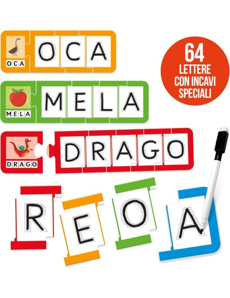 The Letter Game - Fun Alphabet Learning Toy for Kids HEAIT61282 Headu | Futurartshop.com