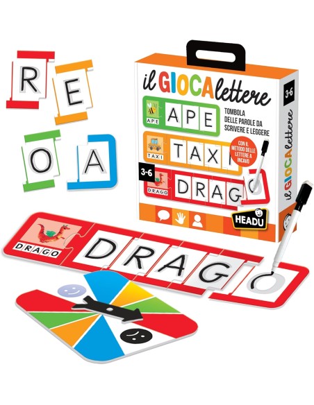 The Letter Game - Fun Alphabet Learning Toy for Kids HEAIT61282 Headu | Futurartshop.com