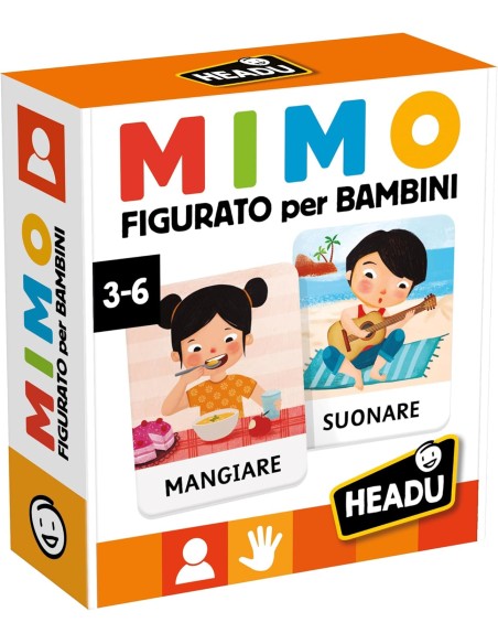 Mimo Figurative Game for Kids - Creative Mime Play HEAIT63200 Headu | Futurartshop.com