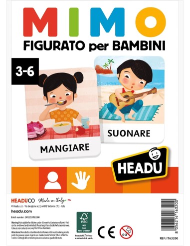 Mimo Figurato per Bambini - Gioco di Mimica e Fantasia HEAIT63200 Headu | Futurartshop.com