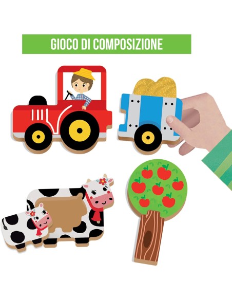 Wooden Games Primi Giochi in Legno - Gioco Educativo HEAIT61978 Headu | Futurartshop.com