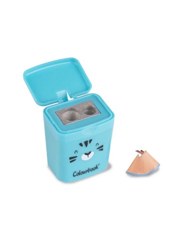 Temperino con Gomma 2 Fori in Metallo Serbatoio LAGCOL26021 Colourbook | Futurartshop.com