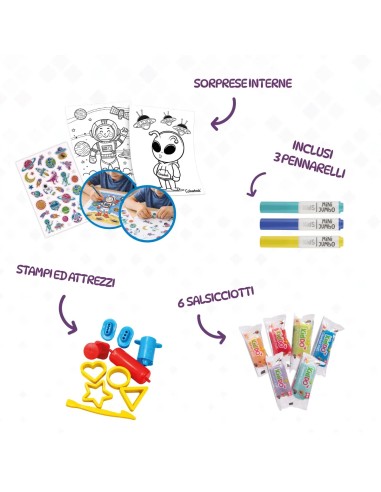 Set Gioco Alieni Kiddo Alien World LAGCOL26602 Colourbook | Futurartshop.com