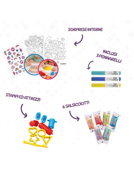 Set Plastilina Creamy Dreams Kiddo LAGCOL26603 Colourbook | Futurartshop.com