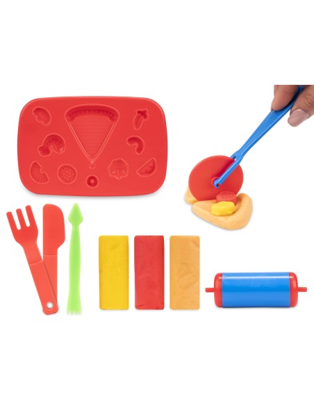 Set Plastilina La Pizzeria Kiddo LAGCOL24035 Colourbook | Futurartshop.com
