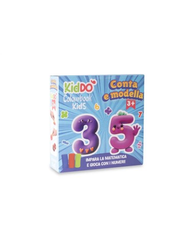 Set Plastilina Conta e Modella Numeri Kiddo Gioco Educativo LAGCOL24029 Colourbook | Futurartshop.com