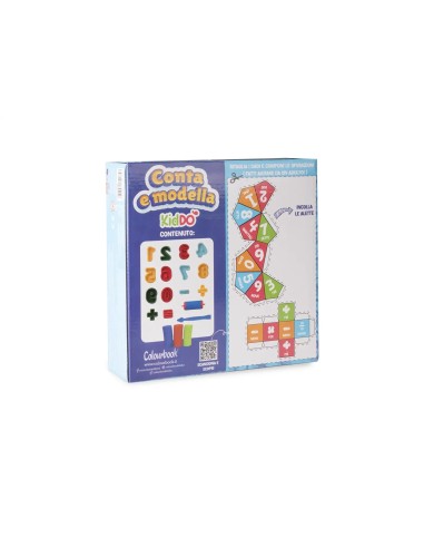 Set Plastilina Conta e Modella Numeri Kiddo Gioco Educativo LAGCOL24029 Colourbook | Futurartshop.com