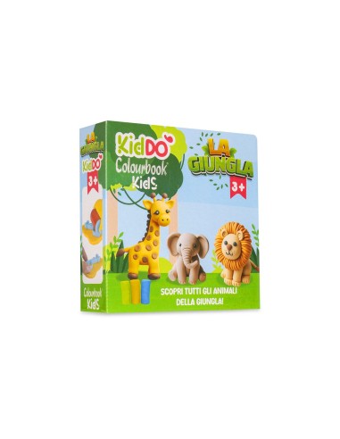 Kiddo Jungle Modeling Clay Set Animals Creative Play for Kids LAGCOL24038 Colourbook | Futurartshop.com