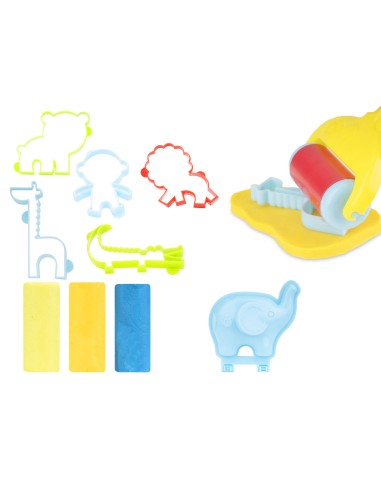 Set Plastilina La Giungla Kiddo Animali Gioco Creativo Bambini LAGCOL24038 Colourbook | Futurartshop.com