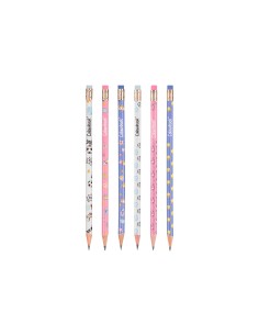Matita con Gomma Abstract HB Set 3 Colori Scuola Cancelleria LAGCOL25930  | Futurartshop.com