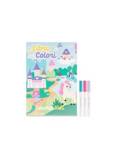 The Book of Colors Unicorn with 3 Markers Kids Coloring Book LAGCOL25098 Colourbook | Futurartshop.com