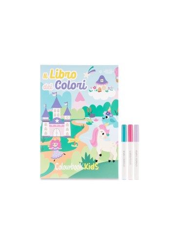 The Book of Colors Unicorn with 3 Markers Kids Coloring Book LAGCOL25098 Colourbook | Futurartshop.com
