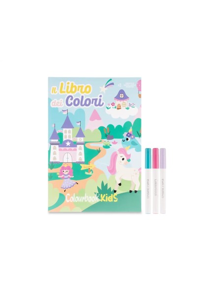 The Book of Colors Unicorn with 3 Markers Kids Coloring Book LAGCOL25098 Colourbook | Futurartshop.com