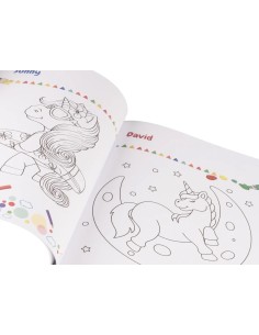 The Book of Colors Unicorn with 3 Markers Kids Coloring Book LAGCOL25098 Colourbook | Futurartshop.com 2