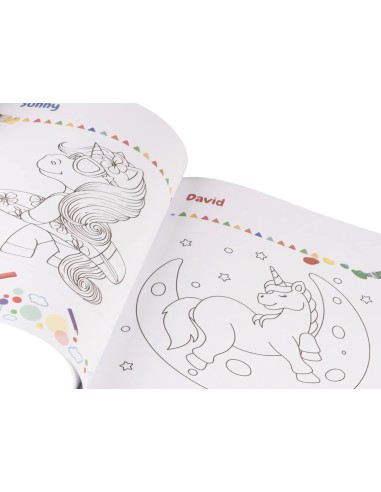 The Book of Colors Unicorn with 3 Markers Kids Coloring Book LAGCOL25098 Colourbook | Futurartshop.com