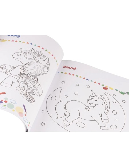 The Book of Colors Unicorn with 3 Markers Kids Coloring Book LAGCOL25098 Colourbook | Futurartshop.com