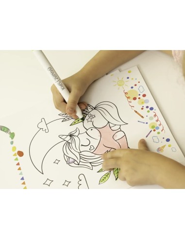 Il Libro dei Colori Unicorno con 3 Pennarelli Album da Colorare LAGCOL25098 Colourbook | Futurartshop.com