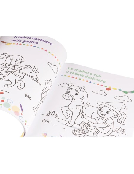 Il Libro dei Colori Castello con 3 Pennarelli Album da Colorare LAGCOL25097 Colourbook | Futurartshop.com