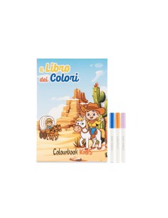 The Book of Colors Far West with 3 Markers Kids Coloring Book LAGCOL25096 Colourbook | Futurartshop.com