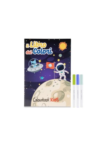 Il Libro dei Colori Space con 3 Pennarelli Album da Colorare LAGCOL25095 Colourbook | Futurartshop.com