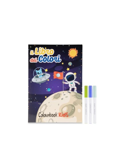 The Book of Colors Space with 3 Markers Kids Coloring Book LAGCOL25095 Colourbook | Futurartshop.com