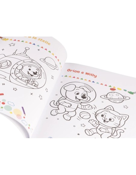 Il Libro dei Colori Space con 3 Pennarelli Album da Colorare LAGCOL25095 Colourbook | Futurartshop.com
