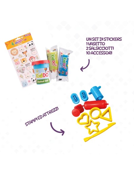 Kiddo Cuccioland Modeling Clay Set 4 Puppy Models Kids LAGCOL26604 Colourbook | Futurartshop.com