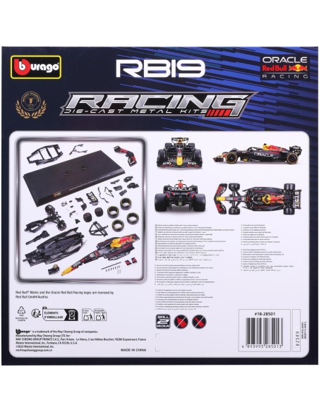 Model Kit Red Bull RB19 Verstappen 1:24 – F1 44 Pezzi BUR18-28501 Burago | Futurartshop.com